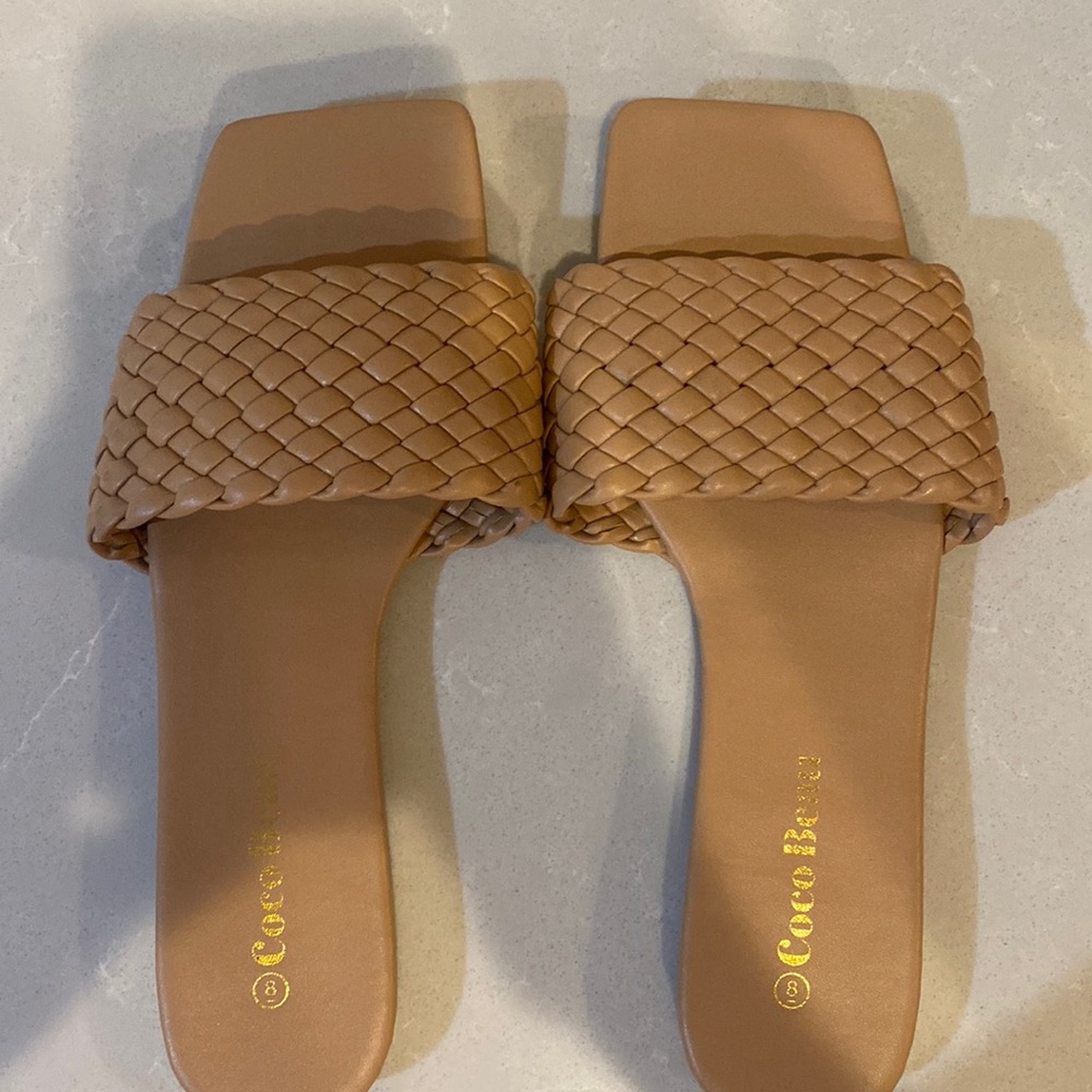 Coco Beau flats with braided style.  Size 8.5